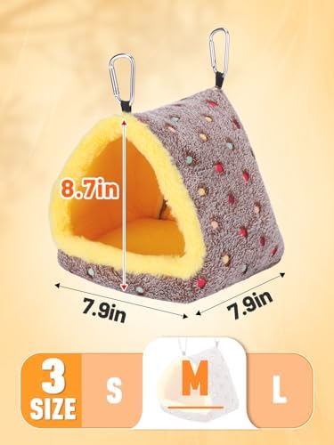 MEWTOGO Medium Winter Warm Bird Nest House with Support Board for Cage