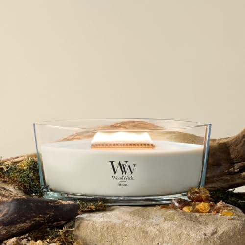 WoodWick Fireside Scented Candle, Crackling Wick, 16oz