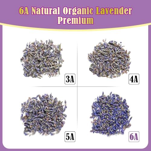 2 Pack Dried Lavender Flowers - Make Sachets for Drawers and Closets