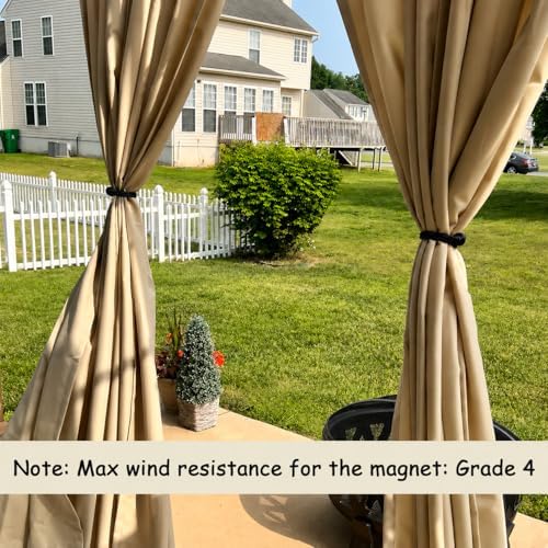 Magnetic Curtain Tiebacks Holdbacks Decorative Tie Backs for Windows Porlau