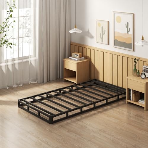 EMODA 4 Inch Twin Box Spring Heavy Duty Bed Base with Fabric Cover