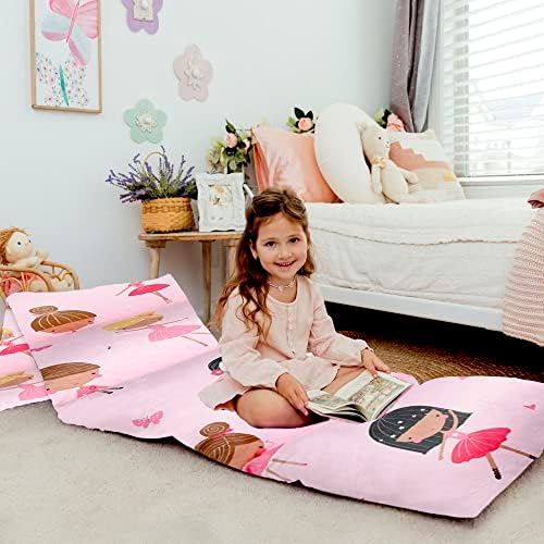 Butterfly Craze Floor Pillow Cover Plush Folding Lounger Bed Cushion Case