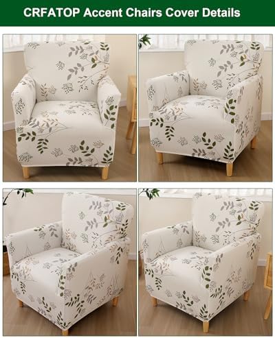 CRFATOP Accent Chair Cover, Stretch Armchair Slipcover for Living Room,46