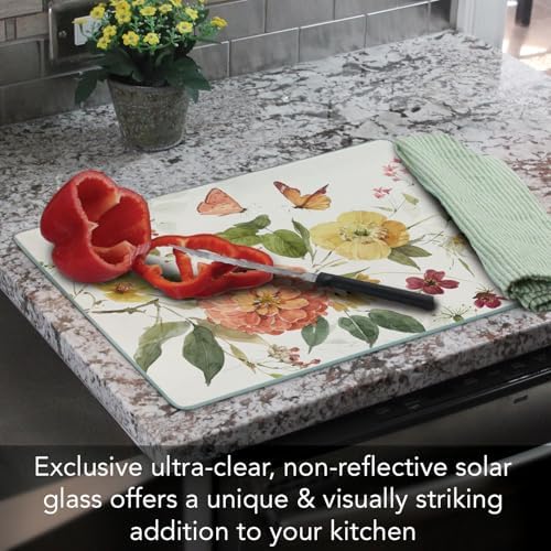 CounterArt Nature's Blessings Tempered Glass Cutting Board 15" x 12"