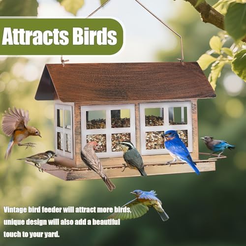 Bird Feeder, Waterproof Bird Feeders for Outdoor Hanging