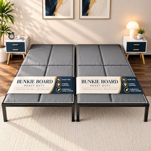 Greaton 15mm Bunkie Board Twin XL 2-Pack (38x80 Each) – Heavy Duty Under Mattress Support, Low Profile Bed Support Board for Slatted Bed Frame, No Box Spring Needed, Noise Free, Non-Slip, Made in USA