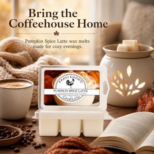 Pumpkin Spiced Latte - USA Made Soy Wax Melts, 4 Pack, 12 oz