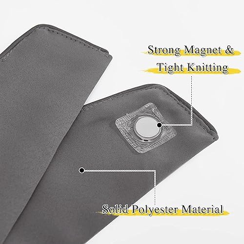 NICETOWN Strong Magnetic Curtain Tiebacks-Curtain Tiebacks for Wall No Screws Perfect of Curtains (Grey, 15 X 4 Inches, Set of 4)