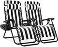 Best Choice Products Zero Gravity Chair Recliner, Black Striped