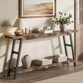 ChooChoo 70.9 Inch Long Console Tables for Entryway, Hallway Table, 2-Tier