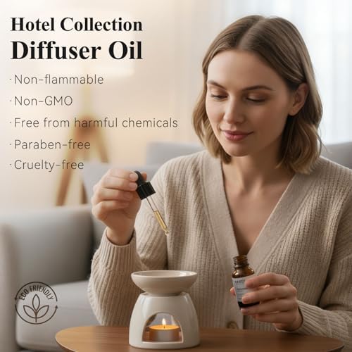 Hotel Diffuser Oil Collection Fragrance Oil Waterless Essential Oils Home Luxury Aroma & for Ultrasonic and Waterless Diffusers and Crafting - 10ml, 0.34 fl oz