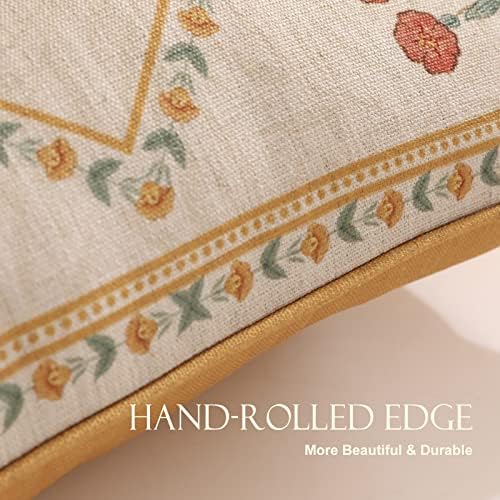 patdrea Designer French Vintage Pillow Cover,12"x20",Set of 2