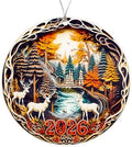 Deer Christmas Ornaments 2026, Hunting Ornaments for Christmas Tree, Deer Hunting Gifts for Men, Grandpa, Dad, Husband, Woodland Holiday Tree Ornament, Gift Exchange Present