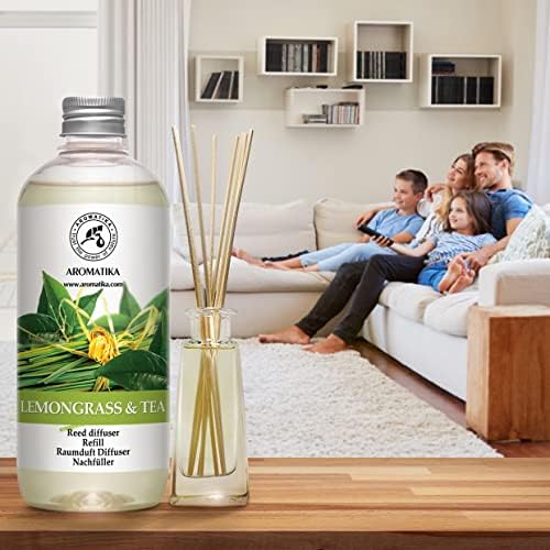Reed Diffuser Refill Lemongrass - Tea 17.0 Fl Oz - Scented Diffuser - Room Diffuser Refill with Scent - Room Freshener - Home Fragrance - Scented Diffusers - Home Fragrance