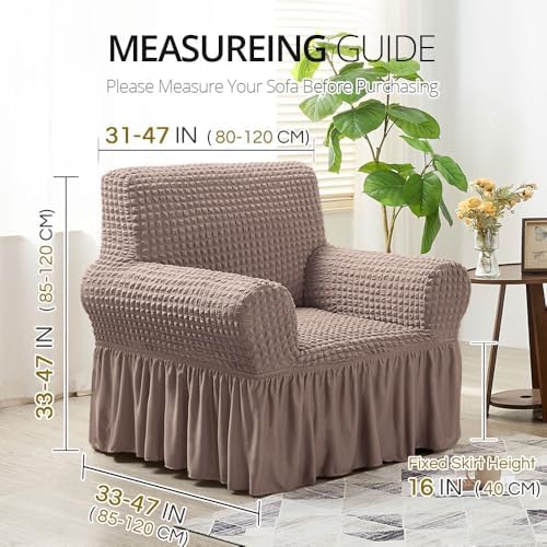 NICEEC Arm Chair Covers Armchair Covers Universal Slipcovers with Skirt