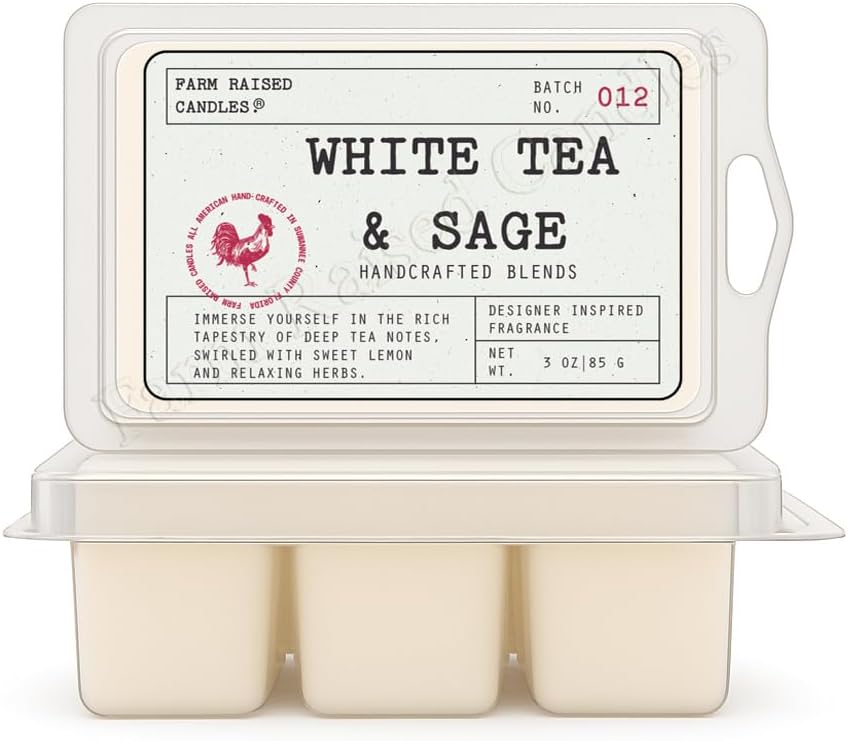 White Tea & Sage Soy Wax Melts, 2 Pack, 6 oz