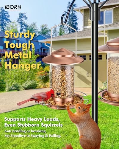 Bird feeders for Outdoors Metal Chew Resistant Copper-Plating, 1PK