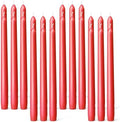 Everymoment Red Taper Candles - 24 Pack 10 Inch Candlesticks - Dripless & Smokeless for 8 Hours - Unscented Paraffin Wax - Ideal for Valentine’s Day Christmas Wedding Halloween Holiday & Home Decor
