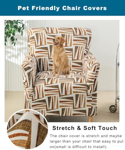 CRFATOP Accent Chair Cover, Stretch Armchair Slipcover for Living Room,A28
