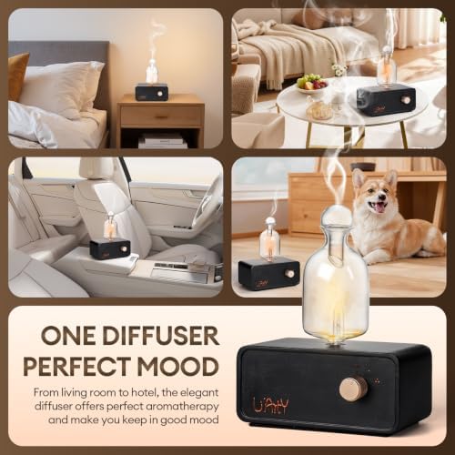 Glass Waterless Essential Oil Diffuser Upgraded, Nebulizing diffusers