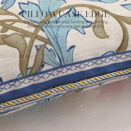 patdrea Designer Vintage Lumbar Throw Pillow Cover,12"x20",Set of 2