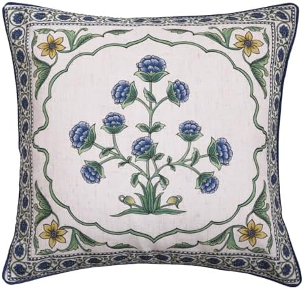 patdrea Designer French Vintage Throw Pillow Cover,18"x18"