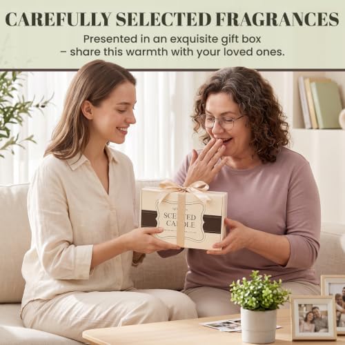 Molensun Scented Candles for Home, 6 Scents, 3.5 oz Each, Soy Wax Gift Set