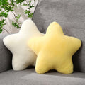 Beeveer 2 Pcs 11 Inch Star Pillow Decorative Gift, Yellow, White