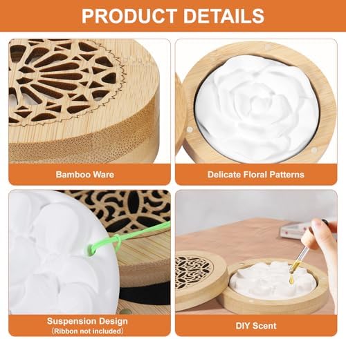 Essential Oil Diffuser Stone, Diffuser for Essential Oils Great for Decorating at Home, Office or Car, and Gift-Giving (4)