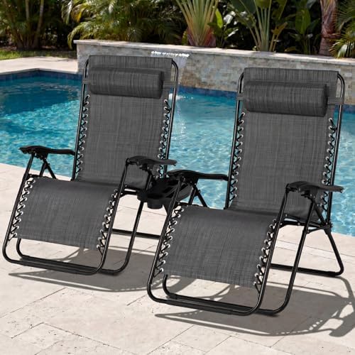 Best Choice Products Set of 2 Extra Wide Zero Gravity Chair Recliner
