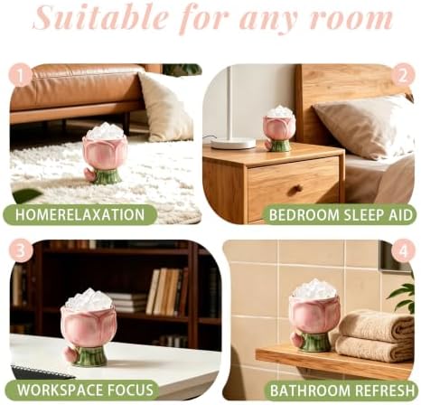 Tulip Crystal Stone Aroma Diffuser,Aromatherapy Diffuser：No Essential Oils