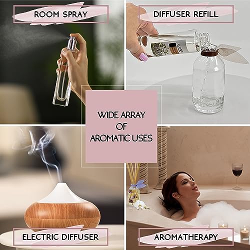 Paradise Coconut Lime Verbena Diffuser Oil - Luxury Essential Oils for Diffuser Refill & Air Freshener Room Spray - Long-Lasting Home Fragrance, Scented Oil for Diffusers, USA Made, 4oz