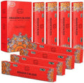 Raajsee Dragons Blood Incense Sticks (180 gm), 100% Pure Organic Natural Hand Rolled Free from Chemicals, (Pack of 12) Visit the raajsee Store