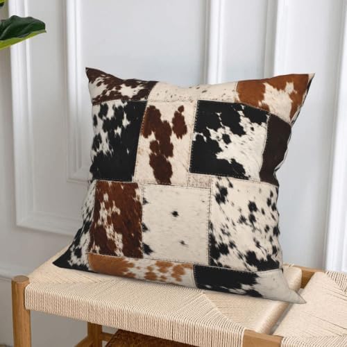 Cow Decorative Throw Pillow Covers 18x18 Inch Set of 4