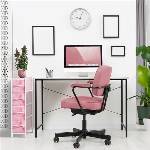 Sorbus 4-Drawer Narrow Dresser for Bedroom (Tie-dye Pink)