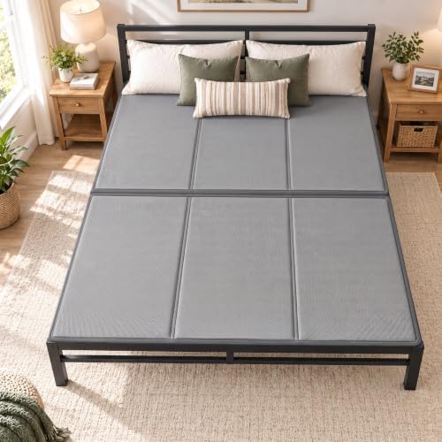 TigeJoy Heavy Duty Bunkie Board Cal King 72''x84'', Non-Slip Bed Support