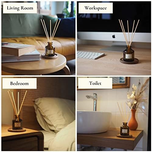 PRISTINE English Country Inn Reed Diffuser for Home | Fresh Blend of Strawberry, Vanilla, Musk Reed Diffuser Set, Oil & Reed Diffuser Sticks | Home & Office Decor | Fragrance