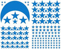 Moon and Stars Wall Decal Vinyl Sticker for Kids Boy Girls Baby Room Decoration Good Night Nursery Wall Decor Home House Bedroom Design YMX16 (Medium Blue)