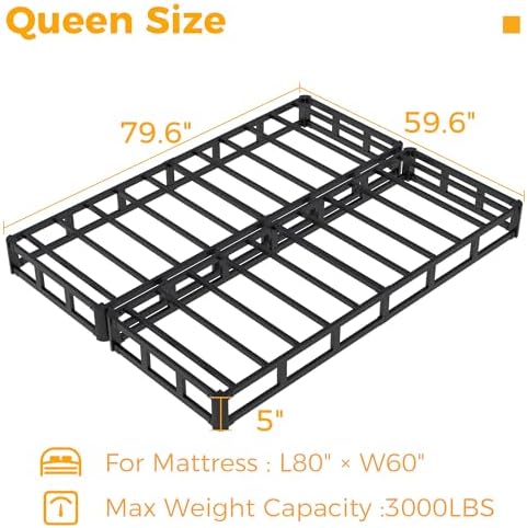 Split Queen Box Spring 5 Inch Low Profile