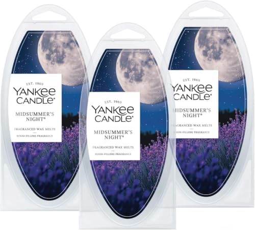 Yankee Candle Midsummer's Night Wax Melts,Suitable for All Wax Warmers,18 Count (Pack of 12)