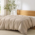 Bedsure Duvet Cover King Size, 1Pc Soft Double Brushed Bedding, Light Brown