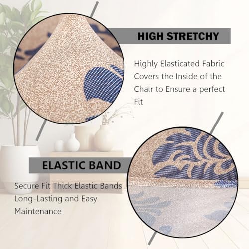 Accent Chair Covers with Arms Stretch Mid Century Modern Accent Chair Slipcovers 1-Piece Printed Banquet Arm Chair Cover Couch Sofa Covers Protector for Living Room Office Hotel #7