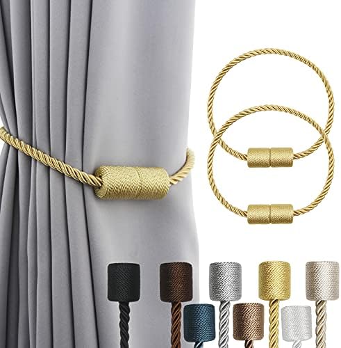 Magnetic Curtain Tiebacks Holdbacks Decorative Tie Backs for Windows Porlau