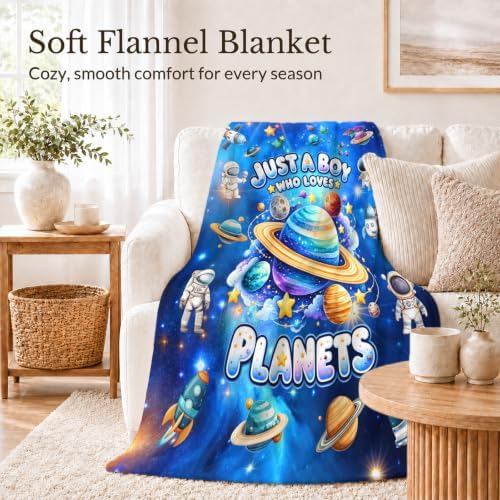 Blankets Gifts for Boys, Kids Planet Blanket for Teens Sons