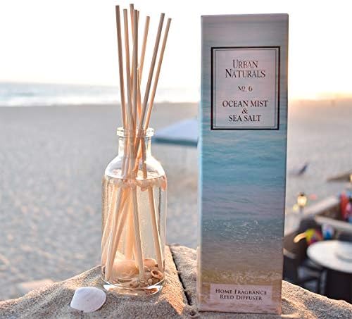 Urban Naturals Reed Diffuser Set, Ocean Mist & Sea Salt - Bathroom Décor