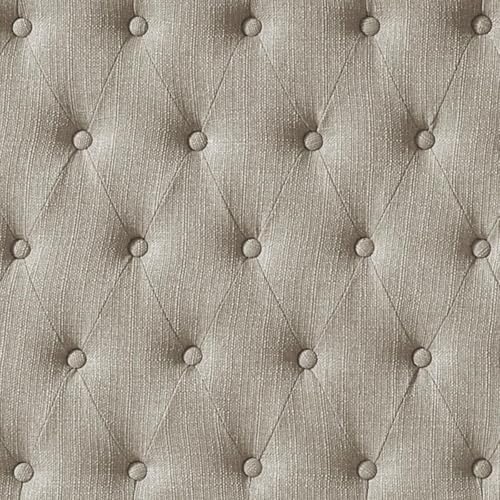 24KF Upholstered Tufted Button Linen King Headboard,Comfortable Fashional California King Headboard,Linen