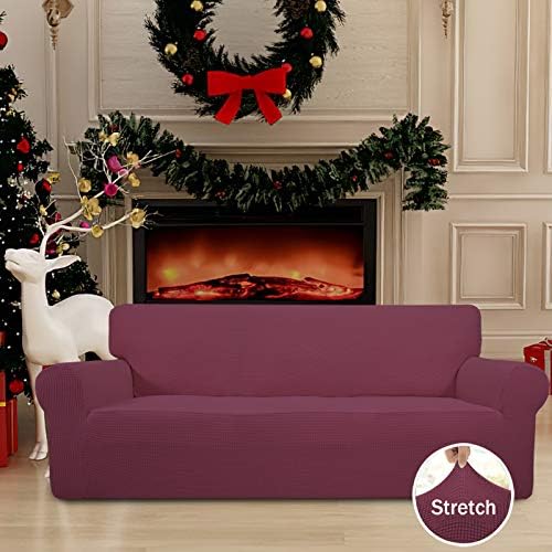 Easy-Going Stretch Oversized Sofa Couch Slipcover Washable ASH Rose