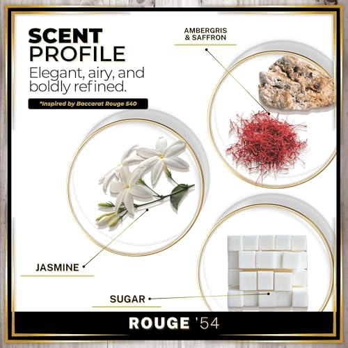 Urban Naturals Reed Diffuser Set, Rouge 54 - Bathroom Shelf Décor
