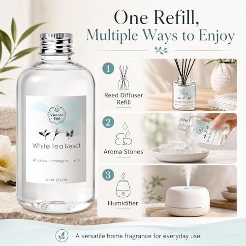 White Tea Diffuser Oil Refill, 8.5 Fl Oz