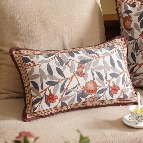 patdrea Designer French Vintage Throw Pillow Cover,12"x20",Set of 2